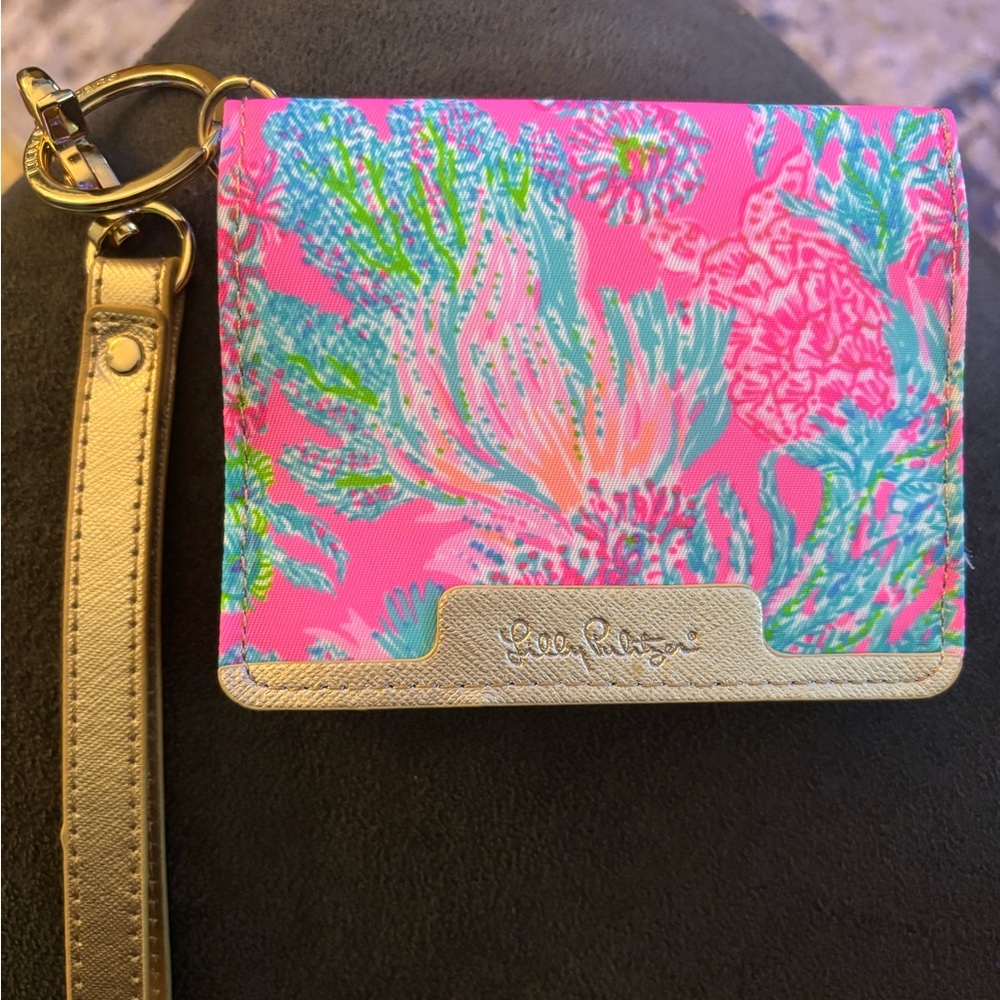 Lilly Pulitzer Tropical Pink and Green Clutch